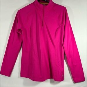 Xersion Performance Wear Sporty Exercise Athletic Jacket Hot Pink Medium